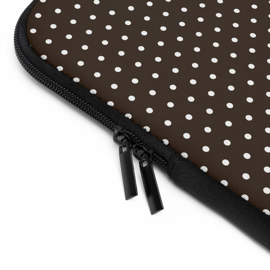 Brown Polka Dot Laptop Sleeve