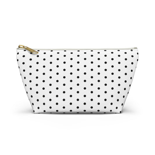 Black & White Polka Dot Accessory Bag