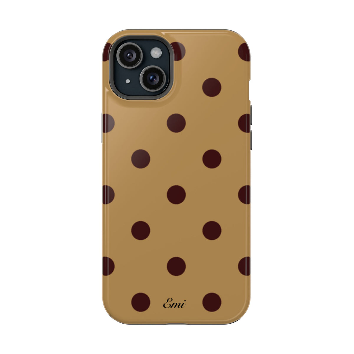Burgandy Polka Dot