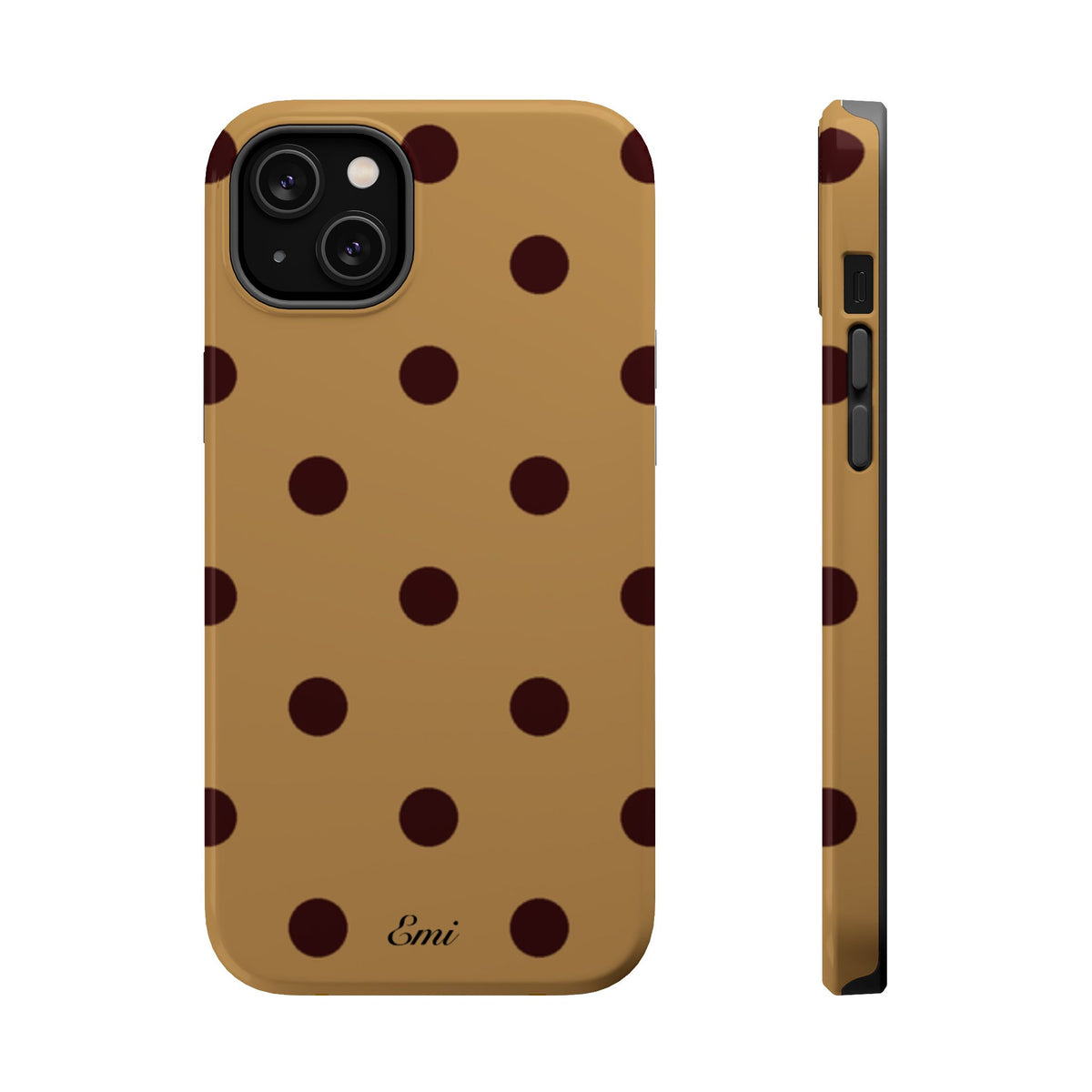 Burgandy Polka Dot