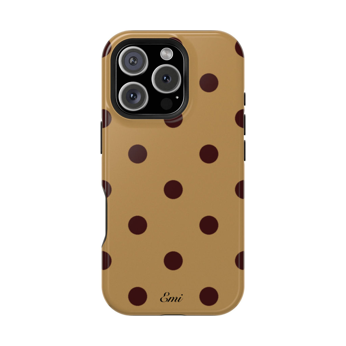 Burgandy Polka Dot