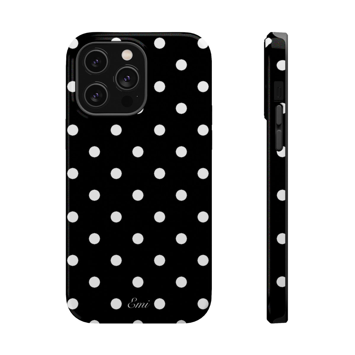 Black Polka Dot 3x