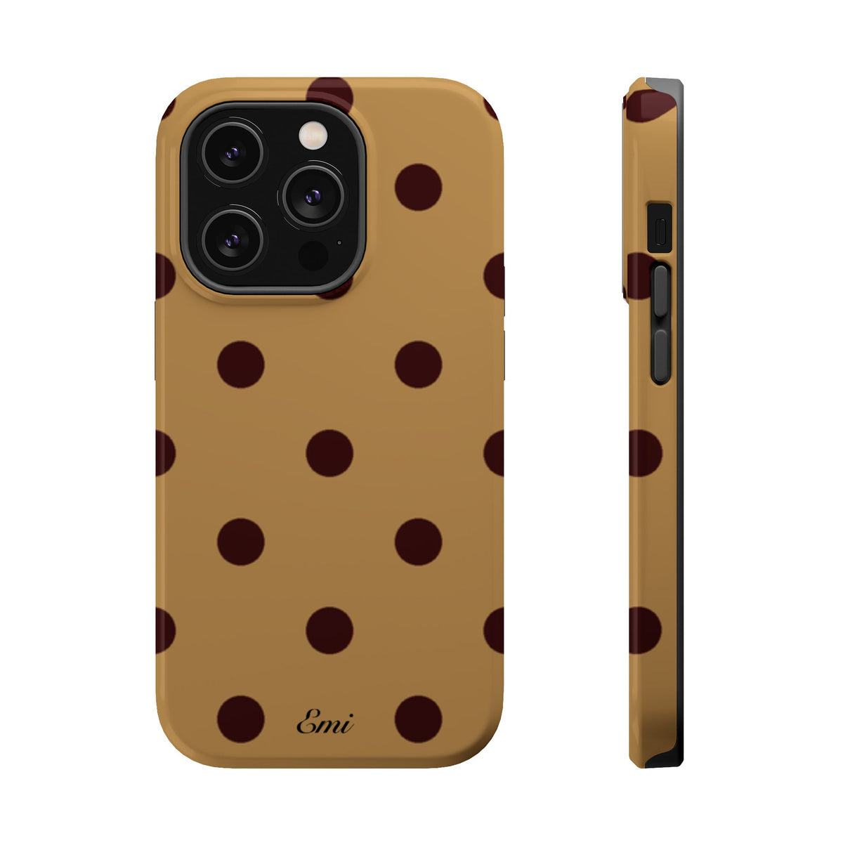 Burgandy Polka Dot