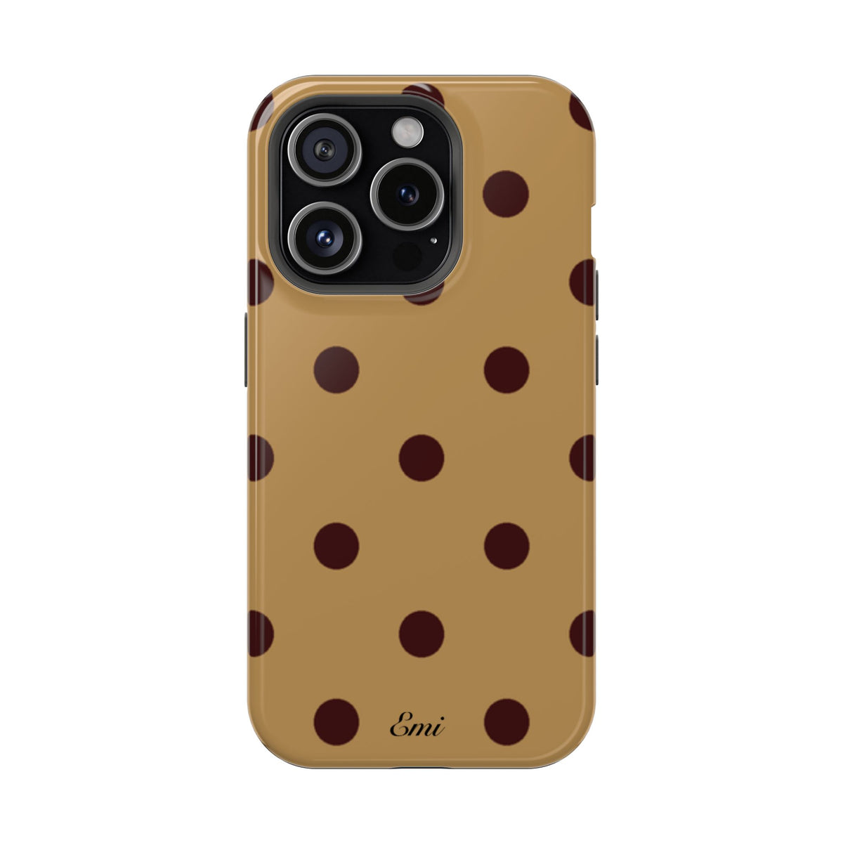 Burgandy Polka Dot