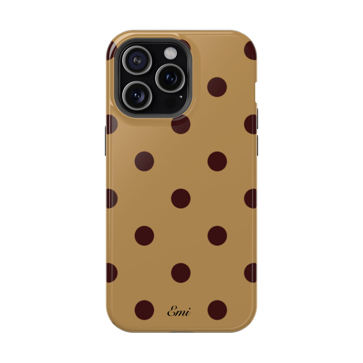 Burgandy Polka Dot
