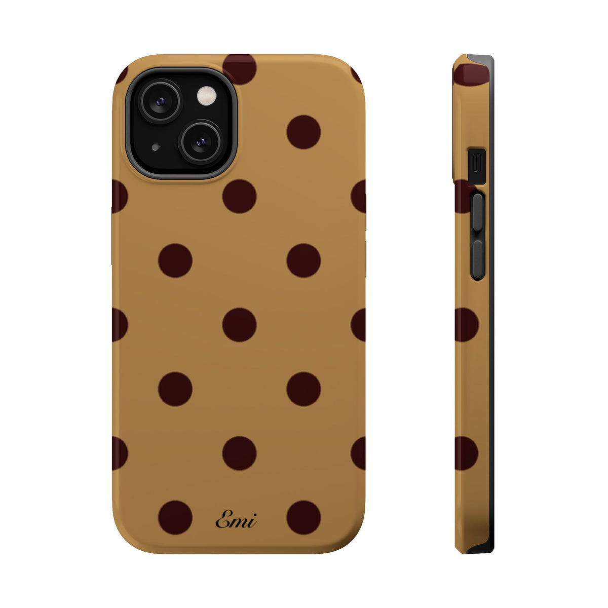 Burgandy Polka Dot