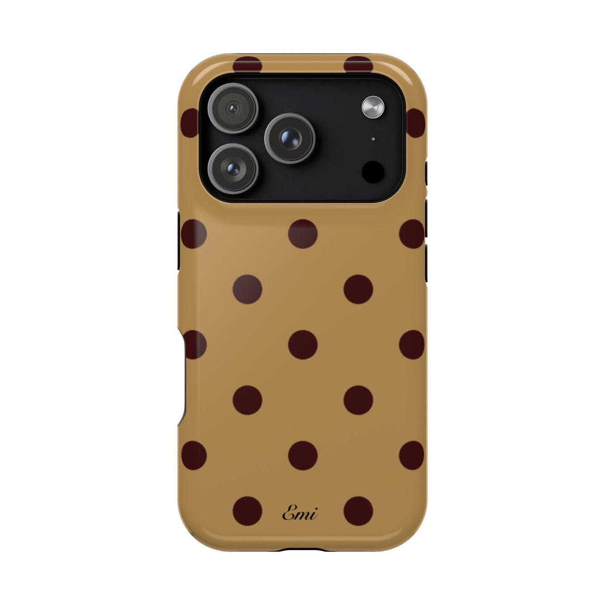 Burgandy Polka Dot