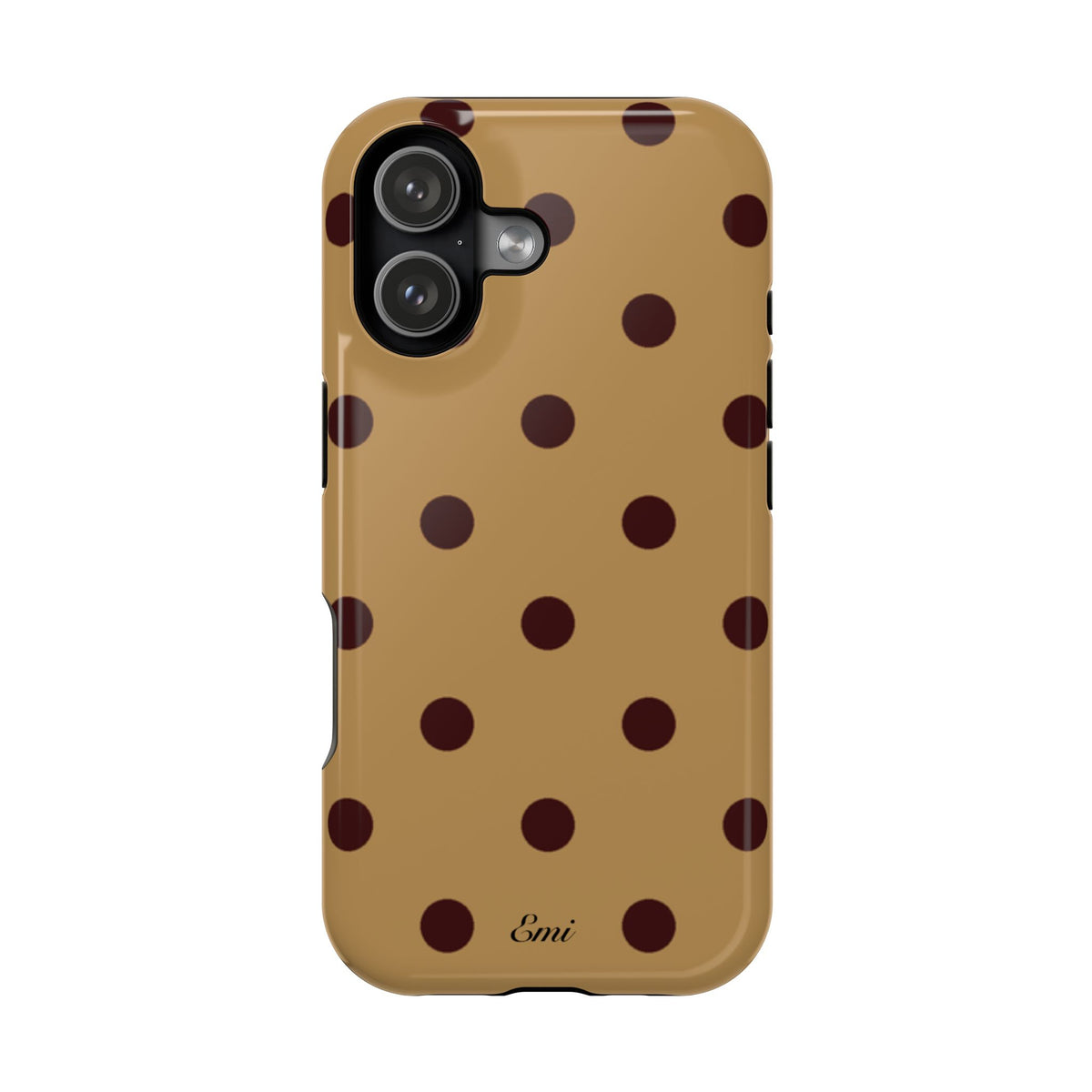 Burgandy Polka Dot