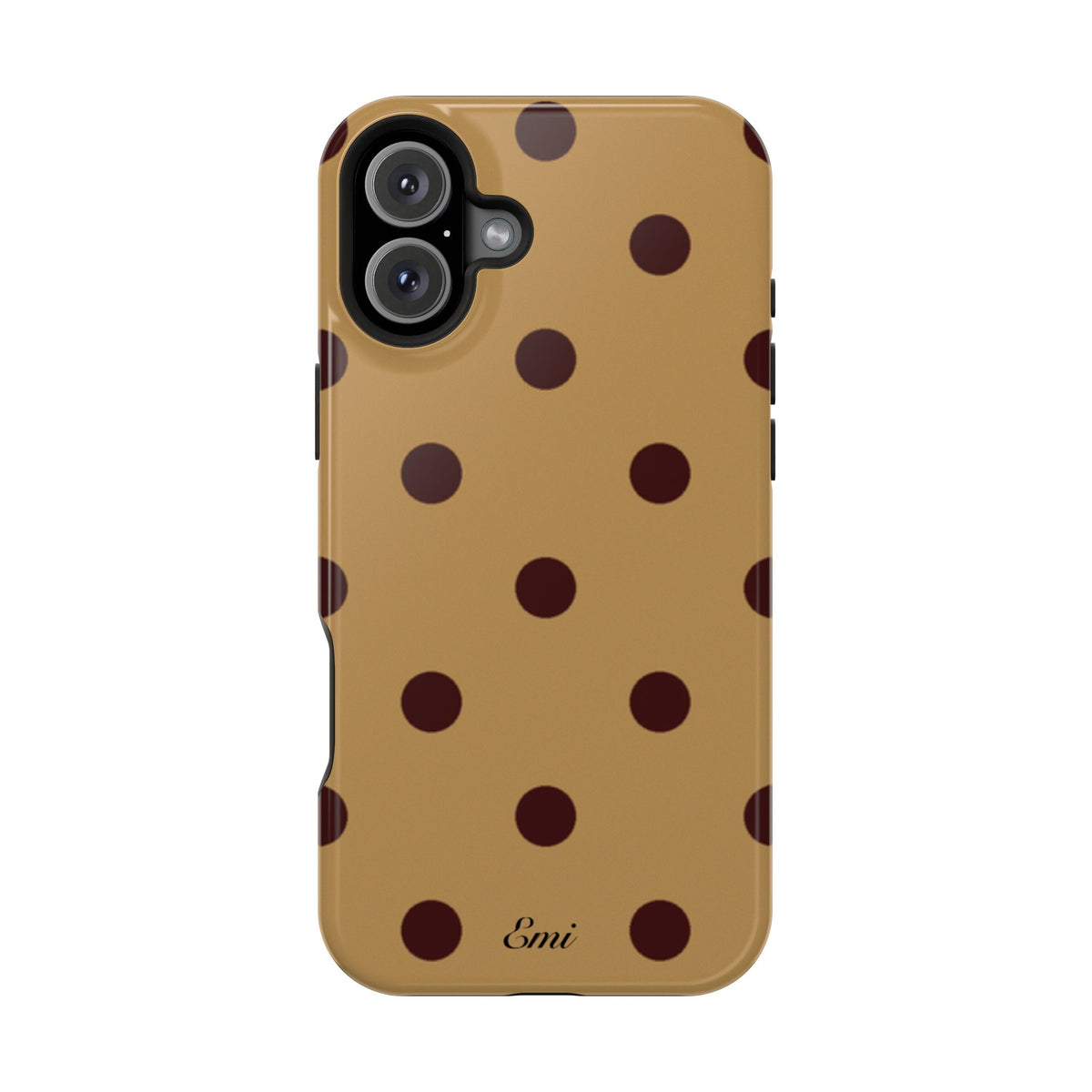 Burgandy Polka Dot