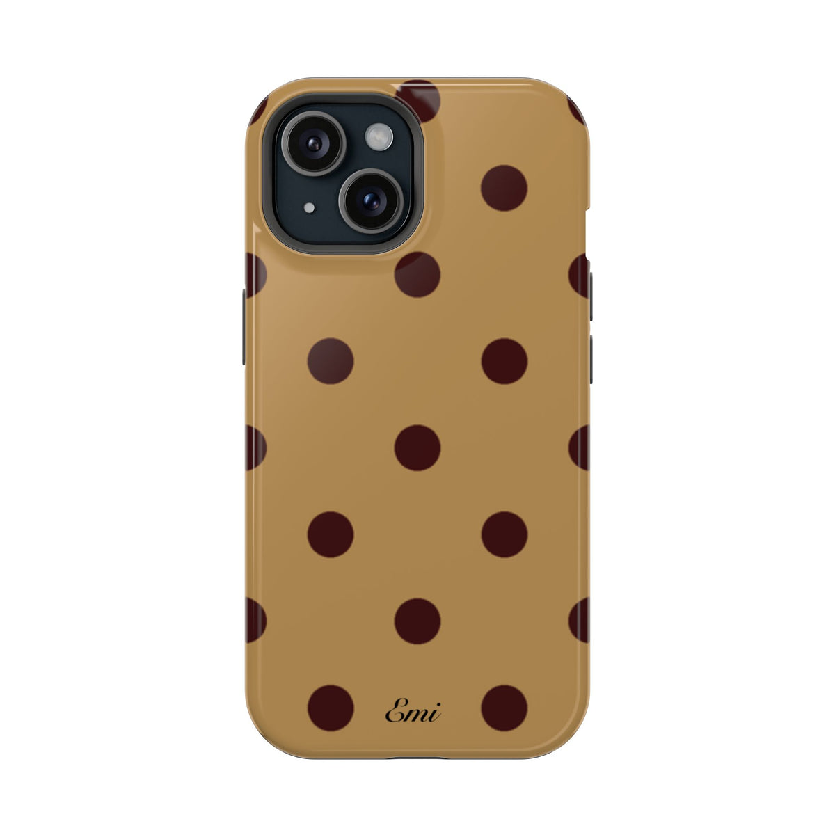 Burgandy Polka Dot
