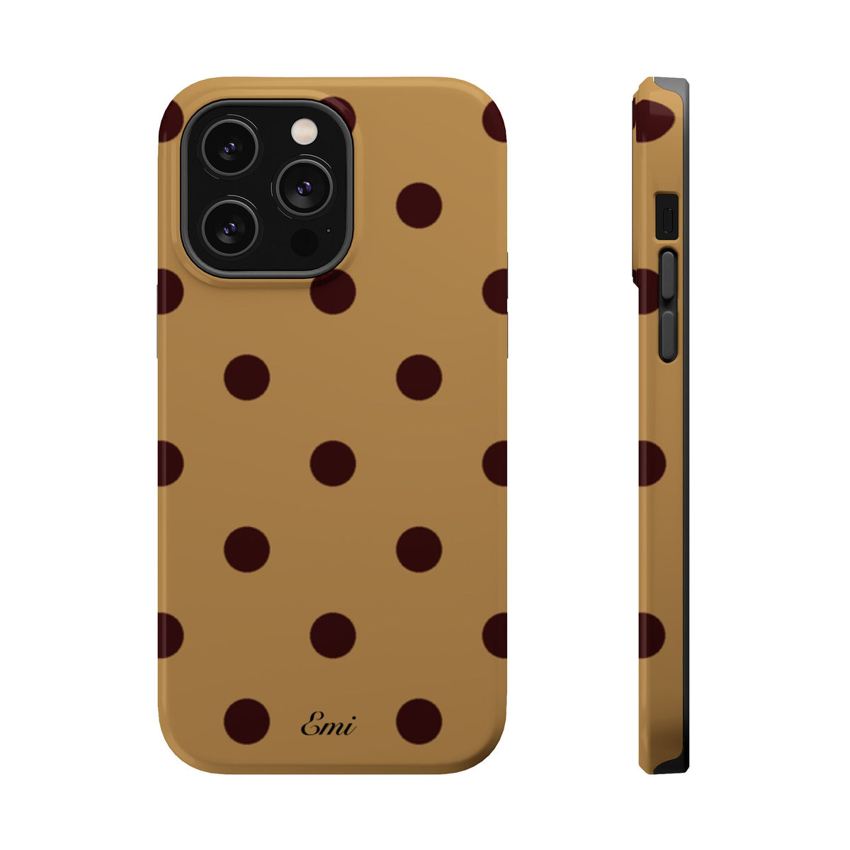 Burgandy Polka Dot