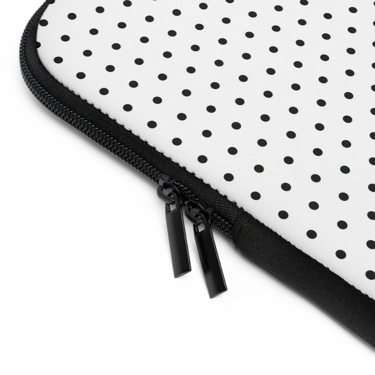 Black & White Polka Dot Laptop Sleeve